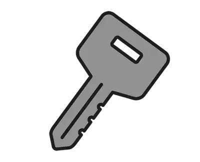 キーの閉じ込み